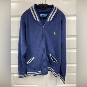 Polo Ralph Lauren Varsity Jacket 2XL XXL TTG Navy Letterman College Baseball Men